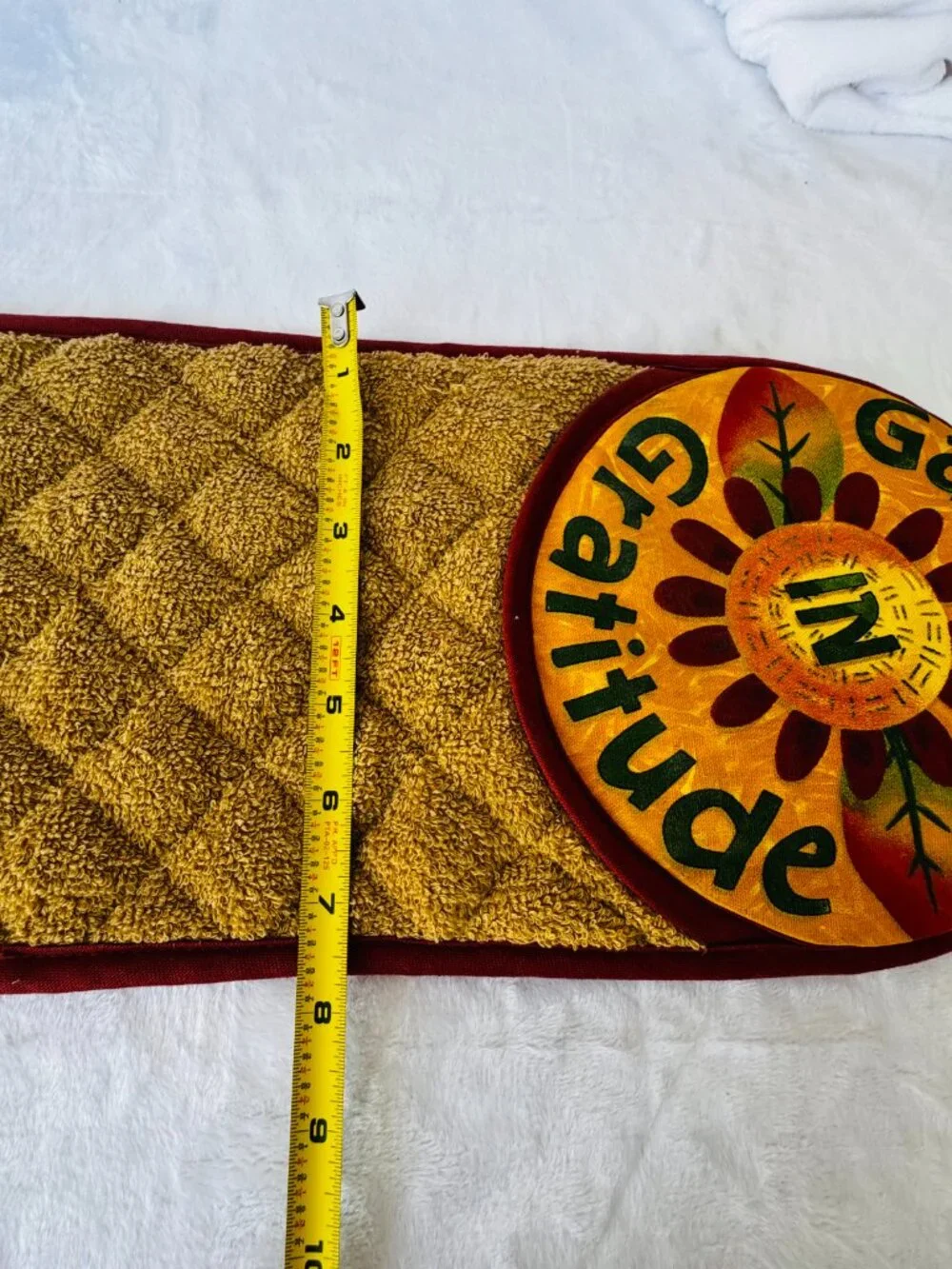 Debbie Mumm Gratitude Blessings Double Oven Potholder 35x8